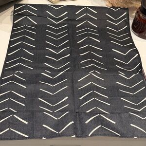 Black and White Patterned Table Runner